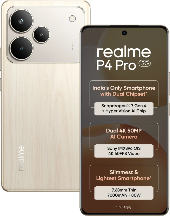 Realme P4 Pro 5G (Birch Wood, 256 GB) (8 GB RAM)
